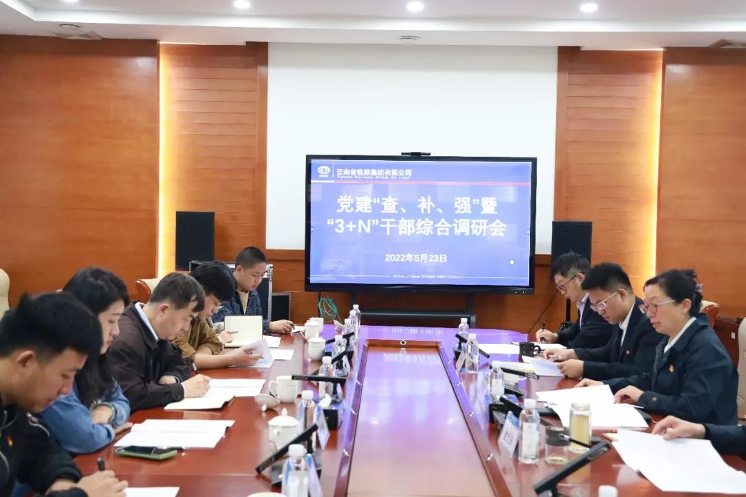 2022-05-23-集团党委调研十二组到公司开展党建事情“查、补、强”专项行动调研督导、“3+N”干部调研.jpg
